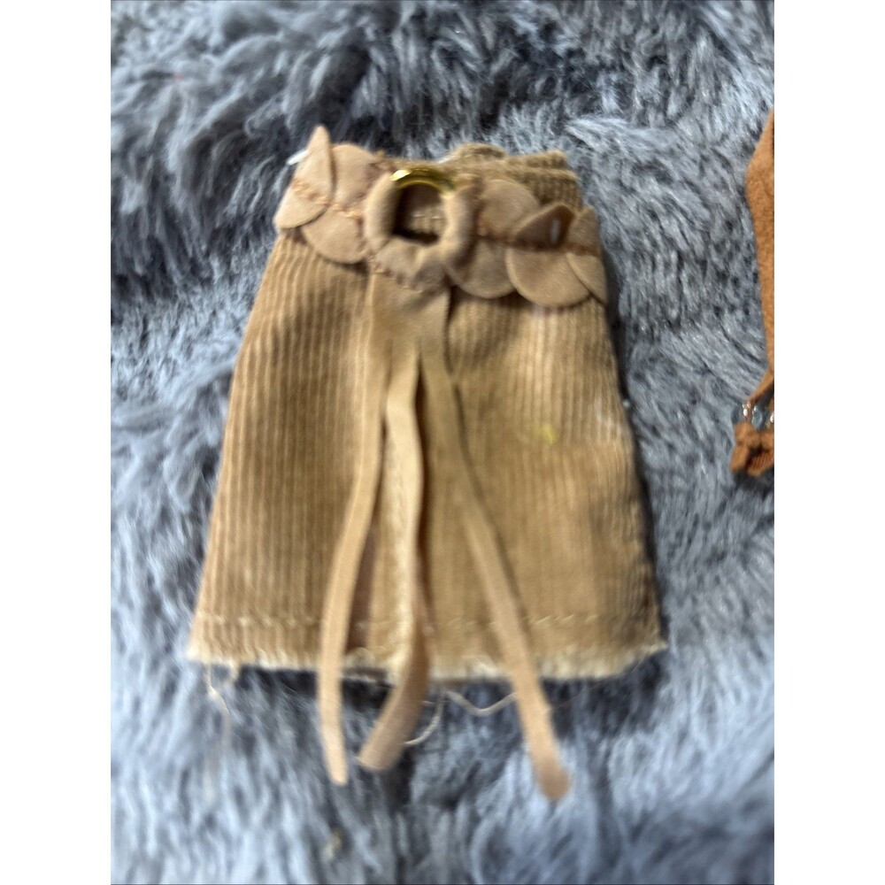 Bratz Funk Out Nevra 2004 Replacement Brown Corduroy Skirt Clothes MGA